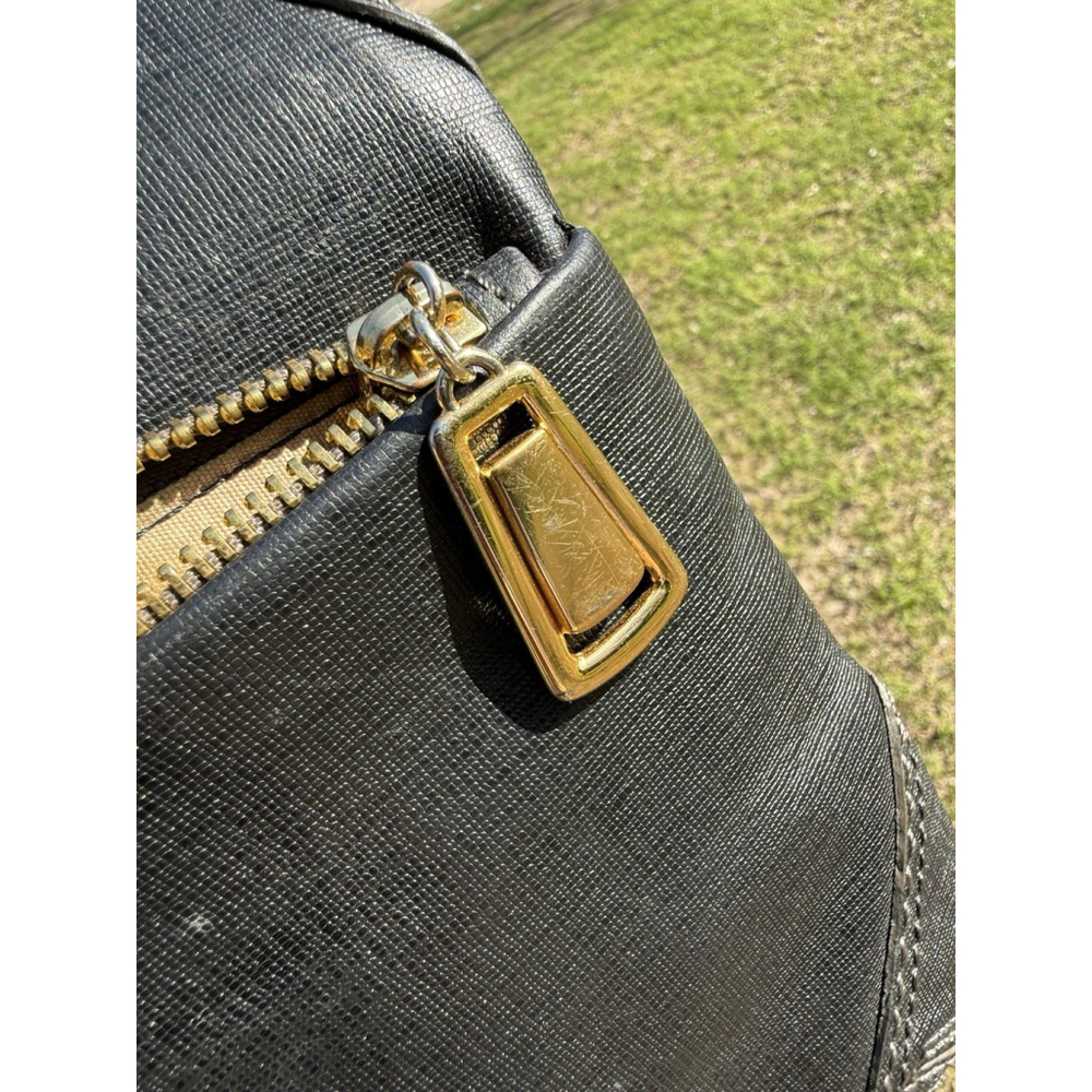 Brighton E867676 Black Leather Crossbody Handbag Purse Bag Gold Hardware - Picture 11 of 11